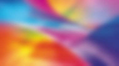 Kıvrımlı gökkuşağı gradyanı parlak pembe, mavi, turuncu ve......