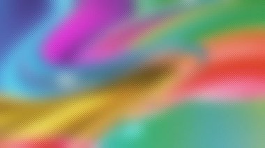 Parlak, kıvrımlı, mavi, pembe ve yeşil soyut renkte buzlu cam deseni..