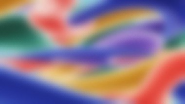 Donmuş cam dokunun arkasında dönen gökkuşağı renkleriyle soyut bir arkaplan. Ayrıntıları temizle ...