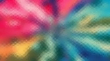 Bulanık bir efekt ile buzlu cam dokusundan görünen canlı renklerin soyut sıçramaları..