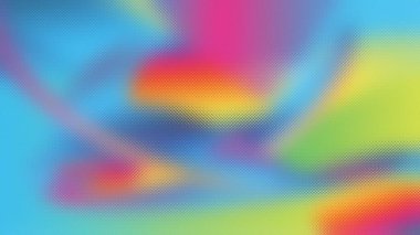 Canlı, bulanık, soyut renkli bir arkaplanı olan buzlu cam dokusu..