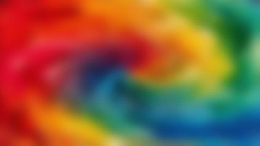 Kırmızı, turuncu, sarı, yeşil, mavi gibi karışık gökkuşağı renklerine sahip soyut buzlu cam dokusu.