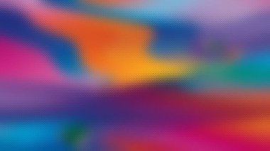 Kıvrımlı canlı renkler ve buzlu cam desen efektiyle soyut arkaplan.