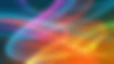 Mavi, mor, pembe, turuncu ve yeşil soyut kıvrımlı buzlu cam deseni.