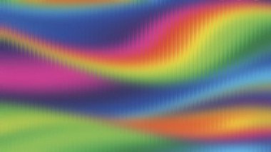 Neon gökkuşağı dalgaları dikey buzlu cam dokusunda pürüzsüzce akar. Ayrıntıları ve titreşimi temizle...