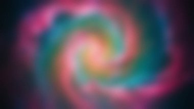 Pembe, yeşil, turuncu ve mor renkli psikedelik girdap desenli soyut bir arka plan..