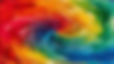 Canlı, bulanık soyut bir arkaplan gökkuşağı rengi girdap ve buzlu cam dokusu ile.