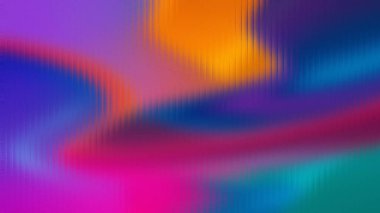 Kaburgalı cam dokusunda bulanık bir etkisi olan canlı soyut renk dalgaları. Ayrıntıları temizle...