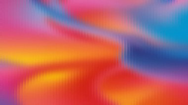 Donmuş cam dokusunda pembe, turuncu, sarı ve mavi kıvrımlar..