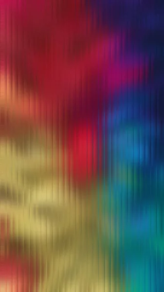 Dikey çizgilerin arkasında kırmızı, mavi ve yeşil karışımı ve bulanık arkaplan.