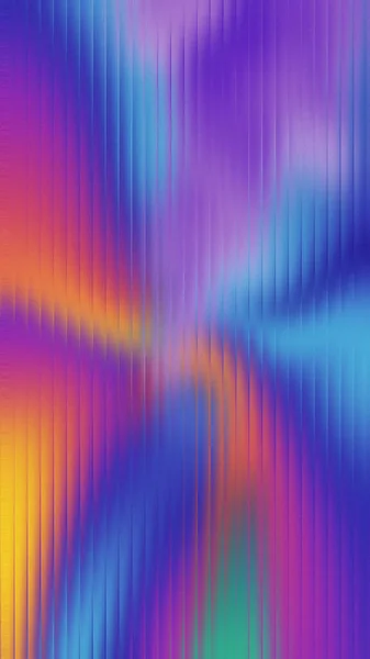 Mor bir cam zemin üzerinde turuncu ve yeşil renkte soyut bir gradyan. Ayrıntıları temizle...