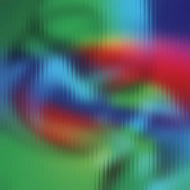 Yeşil, mavi, kırmızı ve sarı ile dikey çizgi dokusunun soyut bir karışımı. Ayrıntıları temizle...