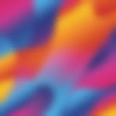 Parlak turuncu, mavi, sarı, mor ve pembe karışımı. Buzlu cam desenli..