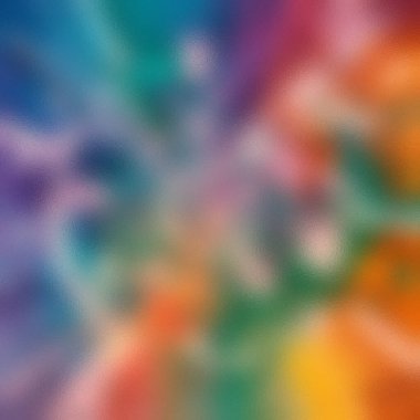 Soyut gökkuşağı renkleri mavi turuncu sarı ve mor. Donmuş cam desenli..