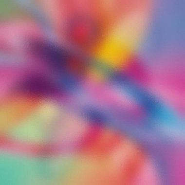 Renkli, soyut bir buzlu cam zemin. Çapraz renk akışı var..