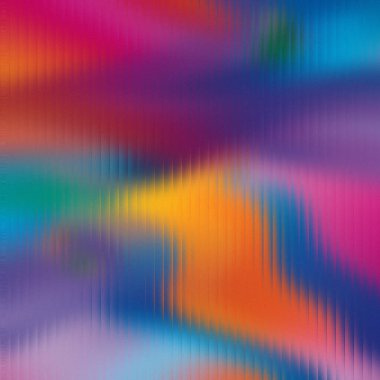 Renkli soyut gradyan, dalgalı renkler ve dikey çizgi dokusu. Ayrıntıları ve titreşimi temizle...