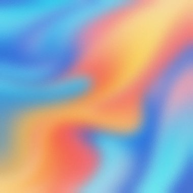 Pürüzsüz mavi turuncu, pembe ve deniz mavisi karışımlı buzlu cam desen..