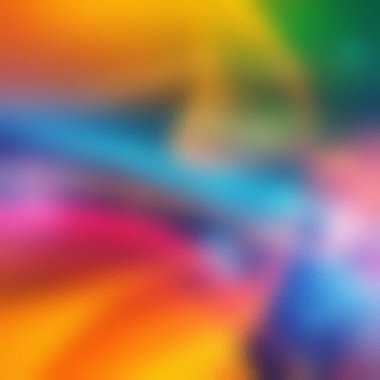 Sarı, mavi, pembe ve turuncu karışımlı buzlu cam desenli soyut eğimli arkaplan.