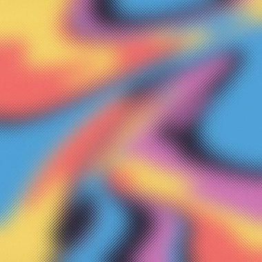 Sarının, mercanın, mavinin ve pembenin canlı ve soyut bir karışımına sahip buzlu cam dokusu..