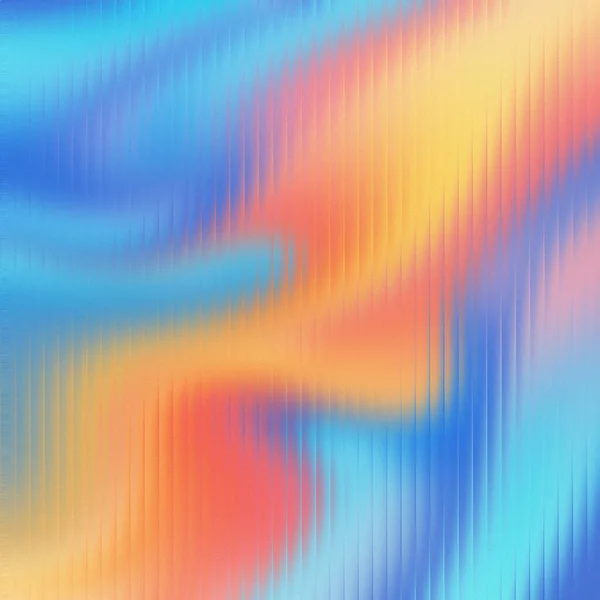 Mavi sarı turuncu ve pembe kıvrımlı, dikey çizgileri olan soyut kıvrımlar....
