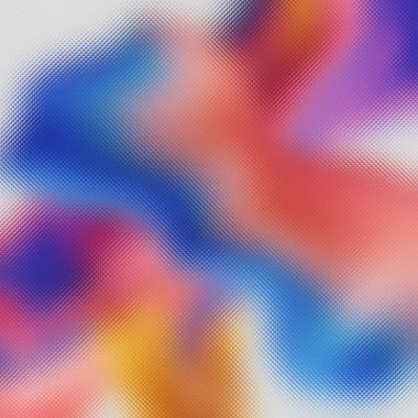 Donmuş cam dokulu arkaplan boyunca renkli bir gradyan karışımı ile soyut şekiller.