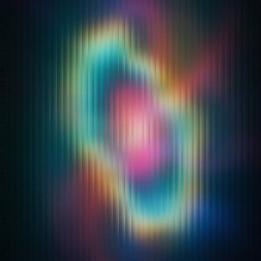 Pembe, mavi ve turuncu renklerde, dikey arkaplan üzerinde yumuşak, parıldayan soyut bir şekil....