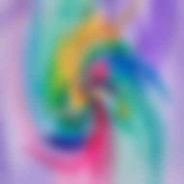 Yumuşak, kıvrımlı pastel renkli, mor ve yeşil renkli buzlu cam deseni..