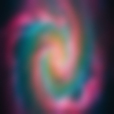 Donmuş cam desenli, pembe, mavi, sarı ve turuncu kıvrımlı soyut bir desen..