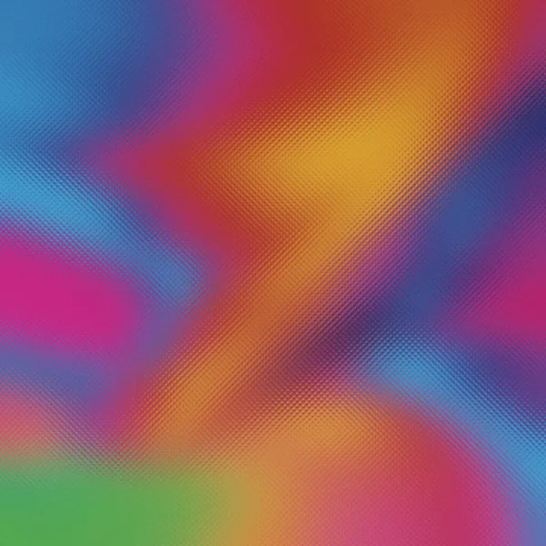 Mavi, pembe, turuncu ve yeşil renkli canlı bir karışıma sahip buzlu cam dokusu..