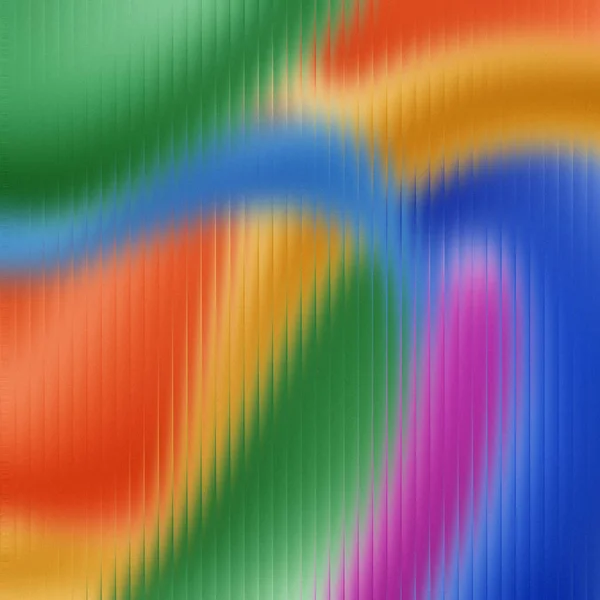 Yeşil turuncu, mavi ve pembe renkli renkli renkli kabarcıklar kaburgalı cam dokusundan görülebiliyor..