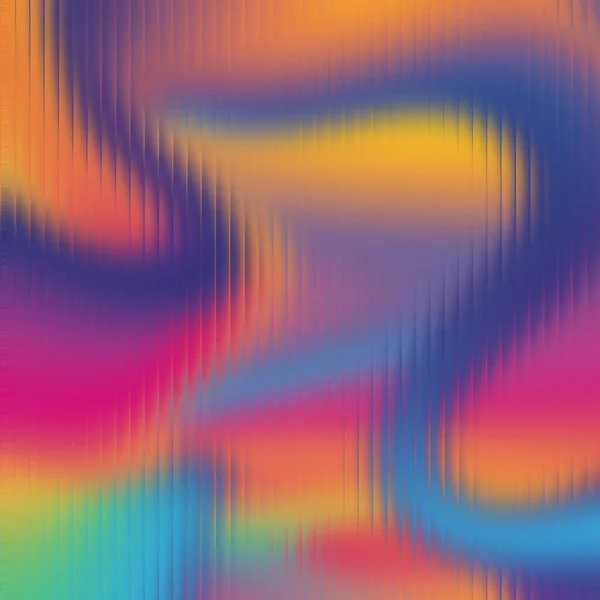 Pürüzsüz renk geçişleri ve dikey çizgi dokusuna sahip canlı soyut bir gradyan..