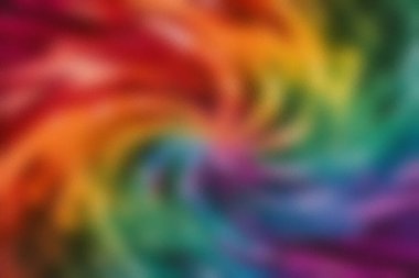 Canlı bir gökkuşağı rengi girdabı, buzlu cam dokusundan görülür. Bulanık..