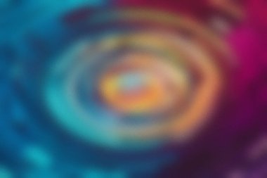 Canlı renkler ve yumuşak dokular eşmerkezli çemberlerle bulanık bir arkaplan.