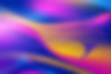 Mavi, pembe, sarı ve mor akışkan gradyan ile canlı soyut bir arkaplan.