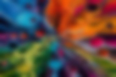 Canlı soyut bulanık renkler ve buzlu cam dokusu dinamik bir arkaplan oluşturuyor..