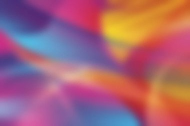 Yumuşak odaklı ve buzlu cam desenli canlı renklerin soyut karışımı Detaylar ve vibr...