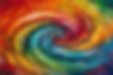 Kırmızı mavi ve yeşil yumuşak dokuya sahip canlı gökkuşağı kıvrımlı soyut arkaplan