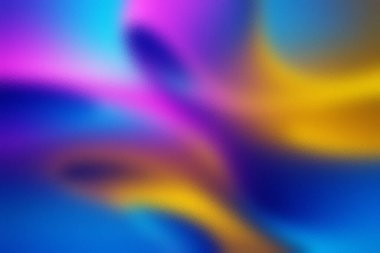 Mavi, mor, sarı ve pembe soyut bir karışım. Donmuş, desenli bir görünüm..