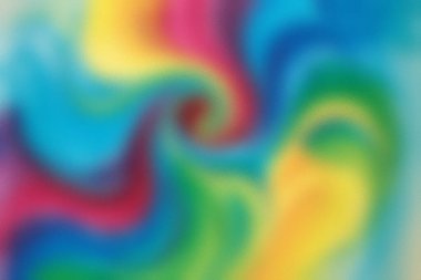 Cyan, morumsu, sarı ve yeşil de dahil olmak üzere canlı renklere sahip buzlu cam girdap..