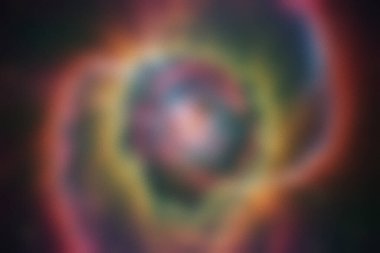 Bulanık soyut kozmik renk girdabı ve merkezi parlak bir parıltı. Ayrıntıları ve canlılığı temizle...