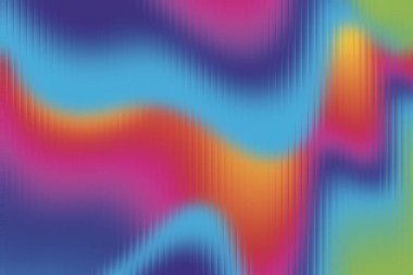 İnce dikey dokusu olan renkli soyut dalgalı çizgiler. Açık detaylar ve canlı eş...