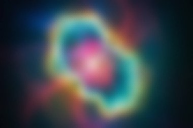 Dondurulmuş camın arkasında pembe, sarı ve mavi renklerin soyut bulanık parlaklığı. Ayrıntıları temizle...