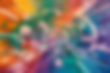 Donmuş cam yüzeyde turuncu, yeşil ve mavi renkli soyut girdaplar..