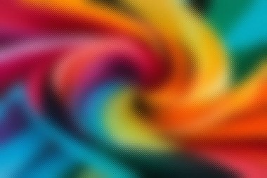 Girdap kırmızısı, turuncu, sarı ve mavi renkli soyut buzlu cam dokusu. Ayrıntıları temizle ...