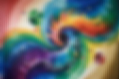 Dikey çizgi desenli ve bulanık efektli soyut gök kuşağı renkleri. Ayrıntıları temizle ...