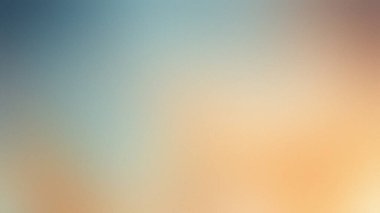 Soyut bir gradyan arka plan serin mavi tonlarla ılık turuncu ve şeftali renklerini harmanlıyor.