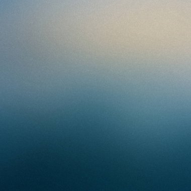 Derin mavinin bej rengine büründüğü soyut bir eğim, ince benekli bir ses dokusu içeriyor.