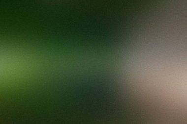 Yumuşak tahıl dokusu ve gürültüsü olan soluk, koyu yeşil ve bej renkli bir arkaplan..