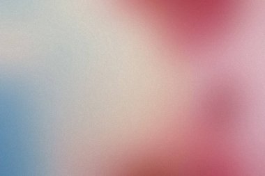 Mavi, pembe ve beyaz renkli yumuşak bir pastel gradyan ve soyut kullanım için kumlu bir doku..