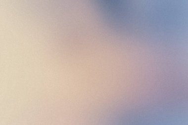 Pembe, bej ve mavi tonlara sahip yumuşak pastel gradyan arkaplan ve ince tahıl dokusu.